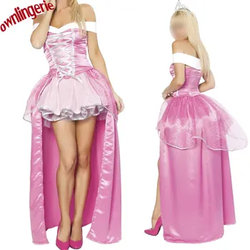 Ponios' Fancy Dress Suaugusių Moterų Princesė Dress Cosplay Kostiumų pink Princess Aurora Suknelė už šalis Kostiumas 4721