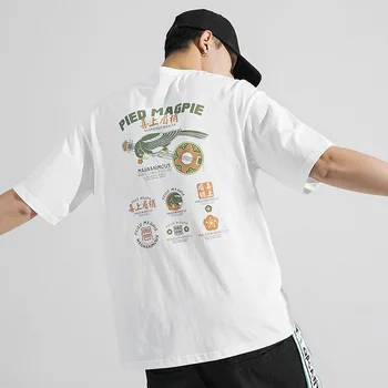 IiDossan Medvilnės Vyrų T Shirts 2020 M. Mados Tendencijos Animacinių filmų Spausdinti Juokinga marškinėlius Japonijos Harajuku Mada Atsitiktinis Hip-Hop Tees