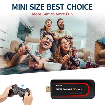 Super Konsolės X Stick Mini/TV Vaizdo Žaidimų Pultai, WIFI, HDMI Išvesties PSP/N64/DC Žaidimai Xbox Gamepad Built-in 50000+Žaidimai