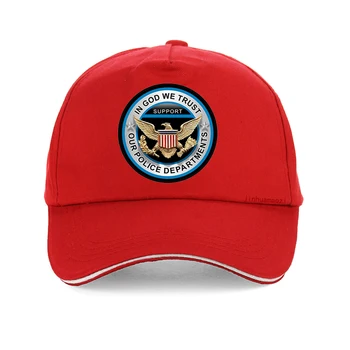 Dievu Mes tikime, Parama, Mūsų Policijos Departamento raštą, Beisbolo kepuraitę Vyrai moterys vasarą Akių skrybėlę reguliuojamas Snapback kaulų