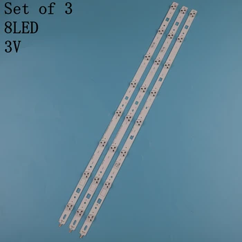 Naujas 3 VNT. LED apšvietimo juostelės KDL-32RD303 32R303C SAMSUNG__SONY_DIRECT_FIJL_32V_A B_3228_8LEDs LM41-00091J 00091K