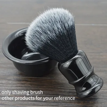 Dscosmetic 24mm vyro skutimosi šepetėlis wiht juoda rankena sintetinių plaukų Tuxedo Junction skutimosi šepetėliu