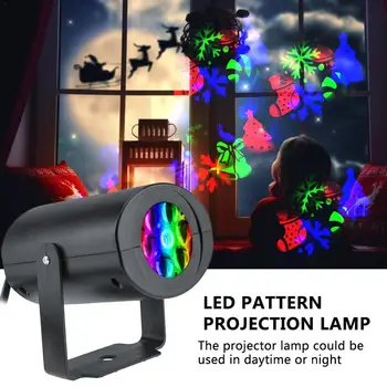 Kalėdų LED Projektorius, Šviesos, Scenos Apšvietimo Efektas Disco Lazeris Snaigės Projekcija Lempos Lauko Vandeniui Sode Dekoras