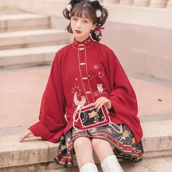Senovės Moterų Hanfu Drabužių Naujovė Satino Cosplay Kostiumai, Pavasarį, Rudenį Naujų Kinijos Tradicinės Etapo Rezultatus Kostiumas