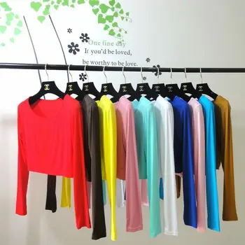 S12 100vnt/daug Aukštos kokybės pusę kūno marškinėliai musulmonų suknelė medvilnė džersis gali pasirinkti spalvas