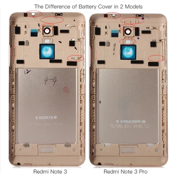 Už Xiaomi Redmi Pastaba 3/ 3 Pastaba Pro 150mm Visą Tinklo Baterijos Atgal Galinis Dangtelis Metalinis Korpusas Durų Pusėje Raktas, Remontas, Dalys
