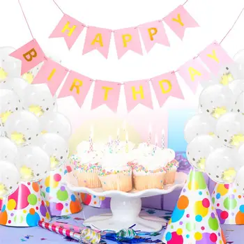 1 Nustatyti Kūdikio Gimtadienio Reklama Šalis Subtilus Gimtadienio Reklama Kabo Ornamentu Vaikams Happy Birthday Party Apdaila