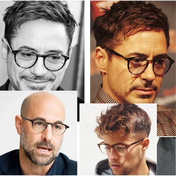 Prekės optiniai akinių rėmeliai vyrų ov5186 mados Retro akiniai rėmeliai moterų Trumparegystė kompiuterio apvalūs akiniai akiniai