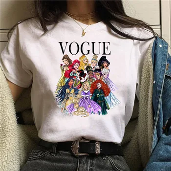2021 naujas vasaros mados mados moterų mados draugas princesė serijos spausdinti marškinėliai harajuku mados TELEVIZIJA moterų, T-shir