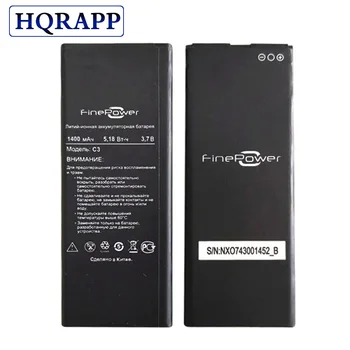 Aukštos Kokybės 3.7 V 1400mAh Finepower C3, Baterija Finepower C3 Išmaniųjų Telefonų baterijos