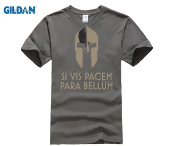 Karšti Pasiūlymai Naujas Stilius Atspausdinta Marškinėliai Vyrams 2019 Si Vis Pacem Para Bellum Unisex Medvilnės Marškinėliai Vyrams Didelės Apvalios Kaklo Marškinėliai Pop Viršų
