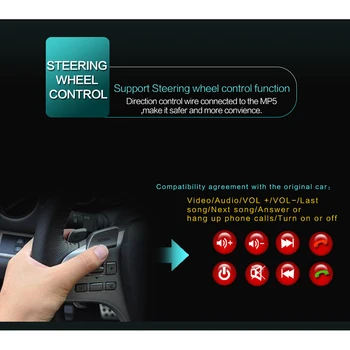 7inch Automobilis Stereo-audio, Radijo, GPS Navigaciją Ištraukiama autoradio su BT DVD MP5 SD FM USB Grotuvas, Galinio vaizdo Kamera