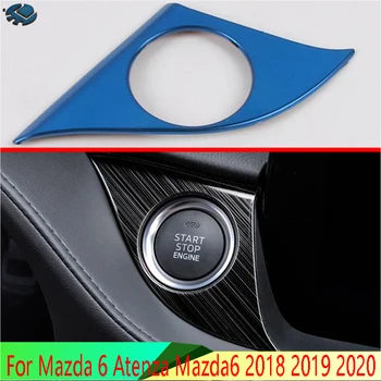 Dėl Mazda 6 Atenza Mazda6 2018 2019 2020 Automobilių Aksesuarai iš Nerūdijančio Plieno Vieną klavišą, norėdami pradėti apdailos lauke pakeitimo