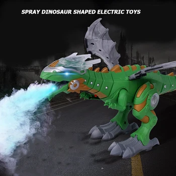 Elektros Žaislas Didelio Formato Pėsčiomis Purškimo Dinozaurų Robotas Su Šviesos, Garso Mechaninė Dinozaurai Modelis Žaislas Vaikams Vaikams