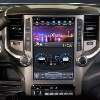 Dodge RAM 1500 Radijo Android 9.0 4+128G 2018-2020 Automobilio Multimedijos Grotuvas Tesla Stiliaus Ekranas Audio Stereo PX6 Auto Galvos Vienetas