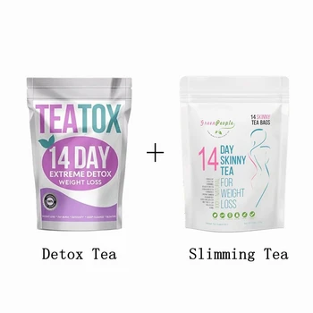 14 Dienų Riebalų Deginimas, Lieknėjimas & Detox Teabags Svorio Prarasti Sveiką Liesas Teabags Moterų ir Vyrų Odos Priežiūros Produktai