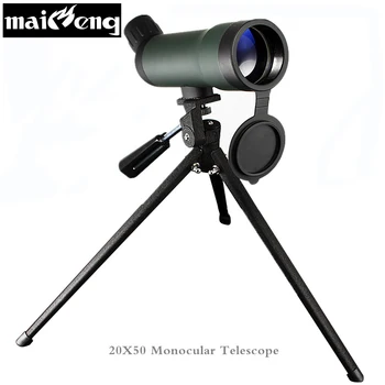Hd Teleskopas 20X50 Profesinės monokuliariniai Teleskopiniai su Trikojo Paukščių stebėjimo Mini Astronomijos Spotting scope Aukštos kokybės