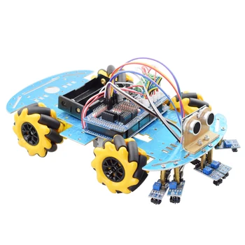 Linijos Sekimo Kliūčių Vengimo Smart Arduino Mecanum Varantys Robotas Automobilinio Rinkinio su Mega2560 Ultragarsinis Jutiklis Stebėjimo Modulį 