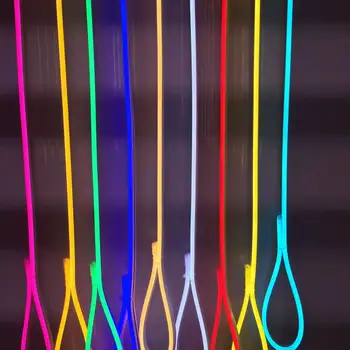LED Neon Juostelės Šviesos Diodų Juosta atspari Vandeniui 12V 120LED/m Nemokamai Supjaustyti Lankstūs Šviesą Baro Lauko Pasirašyti plokščių LED Juostos Juostos