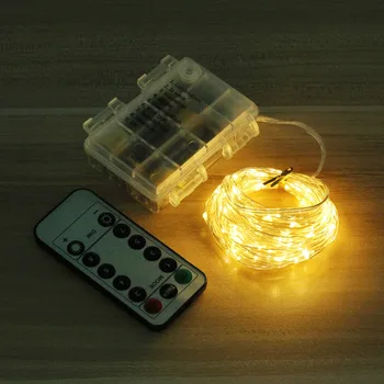10m LED string žibintai Smart twinkly girliandą Nuotolinio valdymo pasakų šviesos powered by baterija Namų puošybai Gimtadienis, vestuvės
