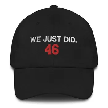 Mes ką tik padarė 46 pirmininkas beisbolo kepuraitę Amerikos prezidentas medvilnės tėtis skrybėlės reguliuojamas lauko vyrų, moterų golfo kepurės