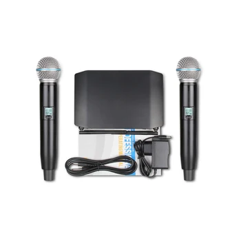 Bevielis Mikrofonas XTUGA GLXD24/GLXD8 Automatinis Dažnių/fiksuoto Dažnio Dvyniai karaoke mic baras šalis