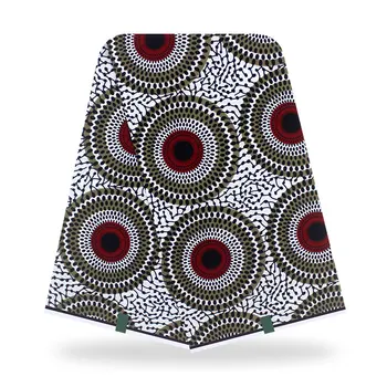 Didelis apskritimas dizaino Ankara Nekilnojamojo Vaškas Spausdinti Nigerija Medvilnės Afrikos vaškas spausdinti Audinys, Aukštos Kokybės moterų aprangos DALIS 1