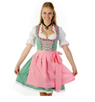 Moteriški Tradicinių Vokietijos Bavarijos Alaus Mergina Kostiumas Seksualus Oktoberfest Wench Fantasia Šalies Išgalvotas Suknelė