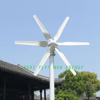 2019 Karšto Pardavimo 800w Vėjo Turbina Su 6 Peiliukai 12v 24v Galimybė Horizontalios Vėjo Generatorius Su Valdikliu Tinka Namų/Valtis/Stree