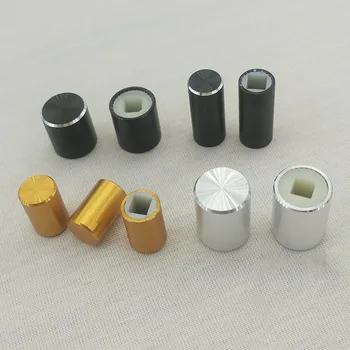 Ne Aliuminio 3.2 mm kvadratinė skylė maitinimo jungiklis mygtukas dangtelis x10