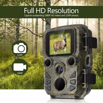 Mini300 Medžioklės Takas Kameros 12MP 1080P Naktinio Matymo 0.45 s paleidimo Laikas Nuotrauka Laukinės gamtos Spąstus Chasse Kameros, Stebėjimo Kameros 7