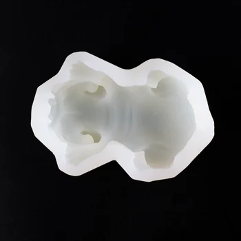 Silikono Muilo Pelėsių 3D šarpėjų Šuo Formos Daugiafunkcį Žvakių liejimo Formos Tortas, Šokoladas, Kepimo Formos 