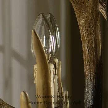 Europos Derliaus Pakabos Amerikos Šalyje Paprasta Derva Tika Pakabukas Šviesos Valgomasis Kabo Lempa, Šviestuvas, Dia 88cm 6 Galvos