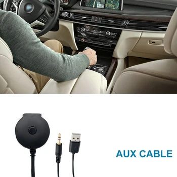Automobilio Bluetooth, 3.5 mm Audio Muziką USB AUX Įvestis Adapteris Kabelis Automobilio Mini Cooper