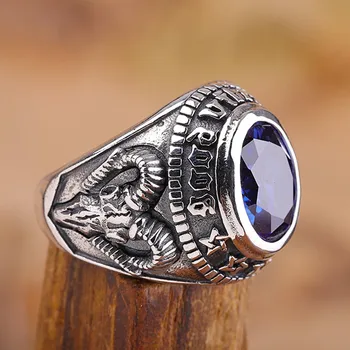 BOCAI Tailando sidabro roko asmenybės vyrų žiedas Naujas S925 gryno Sidabro Papuošalai Cirkonis Žiedas Vyrams