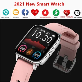2021 Smart Watch Vyrų Vandeniui Fitneso Sporto Žiūrėti Širdies ritmo Tracker Skambinti/SMS Priminimas 