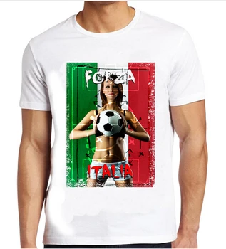 Vasarą Vyrai Italija Marškinėliai Seksuali Roko O Kaklo Print T-shirt Mens Atsitiktiniai trumpomis Rankovėmis Marškinėliai Kietas Viršūnes Camisetas