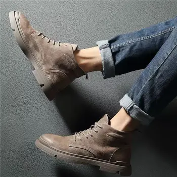 Vyrų batai, prekės ženklo patogus mados Brogue odos batai