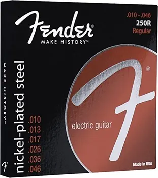 Fender 250R Super 250 Nikeliuotas Plienas Elektrinės Gitaros Stygos, Reguliariai, 10-46