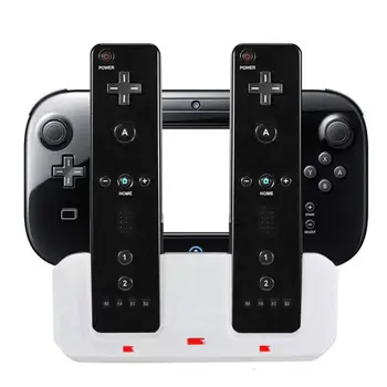 Įkrovimo Stotis Doko Stovu Įkrovikliu, Wii Nuotolinio valdymo pultelis Wii U Gamepad su Baterijų Įkrovimo Laidas