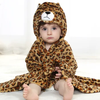 Minkštas Kūdikio Antklodė Rankšluosčiai Gyvūnų Leopard 