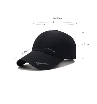 Quick Dry Beisbolo Kepurės vyrams black Kolonėlė Moteris Veikia Bžūp Atsitiktinis Skrybėlę Kvėpuojantis Vasaros Tinklinio Sporto skrybėlės 2020 m.