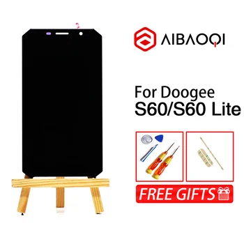 AiBaoQi Naujas Originalus 5.2 Colių Jutiklinis Ekranas+1920X1080 LCD Ekranas+karkaso konstrukcijos Pakeitimo Doogee S60/S60 Lite Telefono