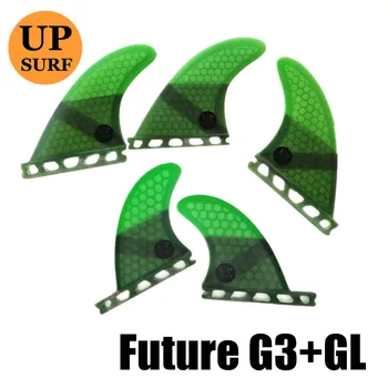 Ateityje G3+GL Fin prancha quilhas de Stiklo Burlenčių Pelekai Ateityje-Tri-Quad-Pelekai Quilhas Korio Pelekus