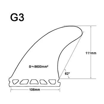 Ateityje G3+GL Fin prancha quilhas de Stiklo Burlenčių Pelekai Ateityje-Tri-Quad-Pelekai Quilhas Korio Pelekus