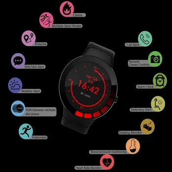 E3 Smart Watch Vyrų 2020 Naujų Oro Fitness Tracker Sporto juosta IP68 Vandeniui atsparus Silikoninis Dirželis Smartwatch 
