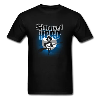 Tėvo Diena Marškinėlius Vyrų Naujausias Atvykimo Grynos Medvilnės Kvėpuojantis Audinys T Shirts Shamisen Herojus Tamsa, Mėnulis Naktį Roko T-Shirt