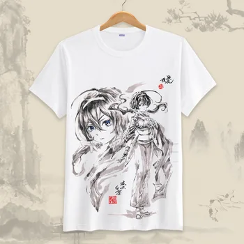 Anime Bungou benamių šunų Marškinėliai Chuuya Nakahara Marškinėliai trumpomis Rankovėmis Tee Marškinėliai Vyrams, Moterims, Medvilnės Marškinėlius