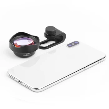 SNAPUM Profesinės mobiliojo Telefono vaizdo Kameros Objektyvu 75mm 10X Macro Objektyvas HD be Iškraipymų DSLR Poveikis Clip-on Smart Phone mobilusis telefonas
