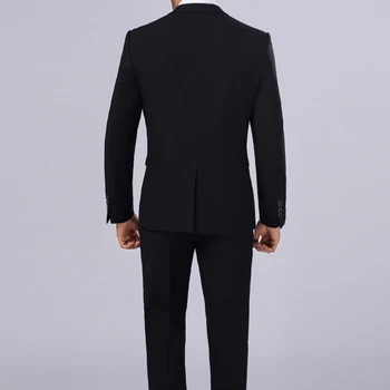 2019 Klasikinis Baltas Žmogus Oficialų Kostiumai Vyrams Trijų dalių Rinkiniai ( Švarkai + Marškinėliai + Kelnės) Slim Fit Mens Vestuvių Kostiumą Didelio Dydžio 6XL